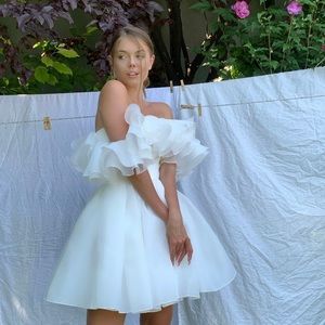 White Wedding/Birthday Mini Dress